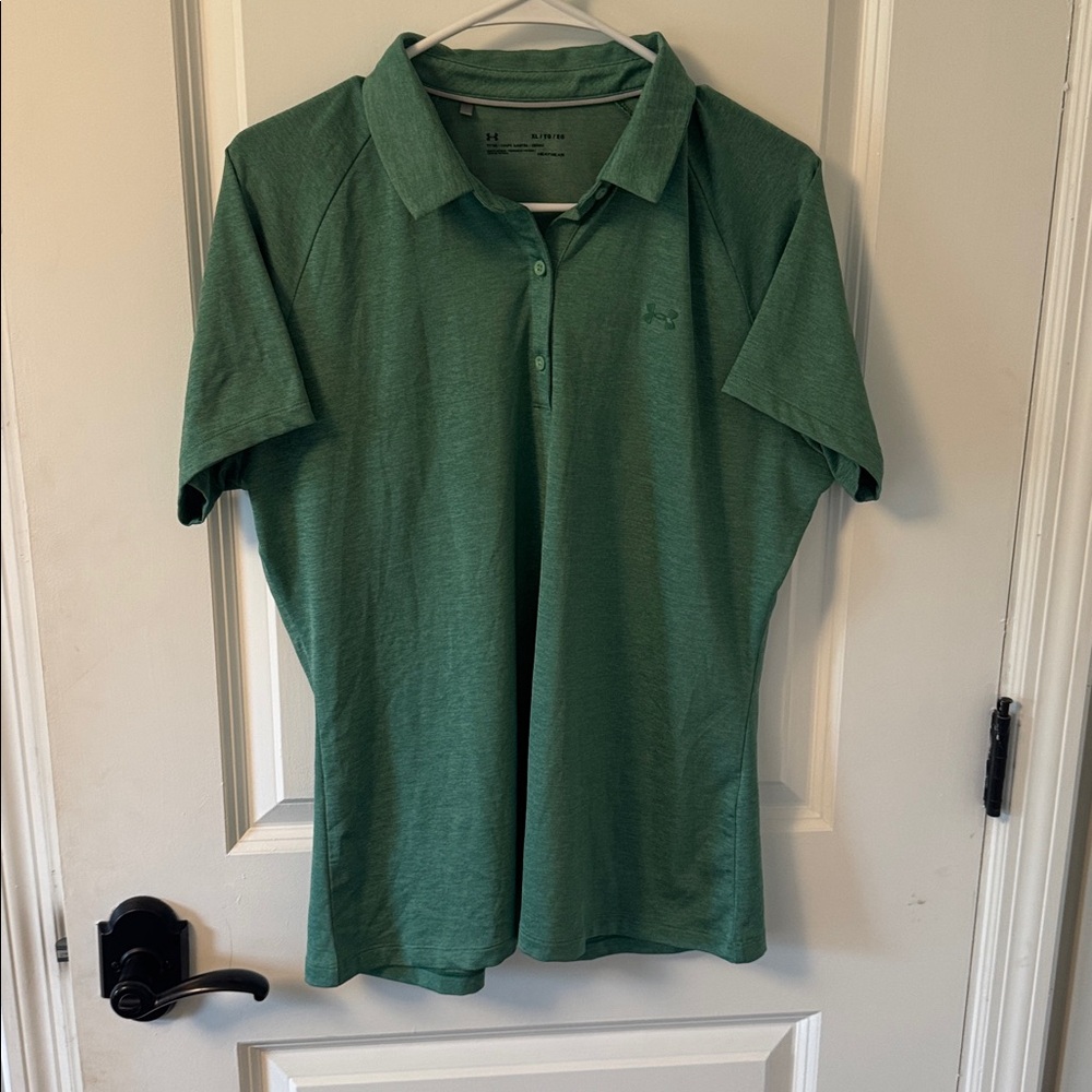 Under Armour Dri-fit Green Polo Shirt